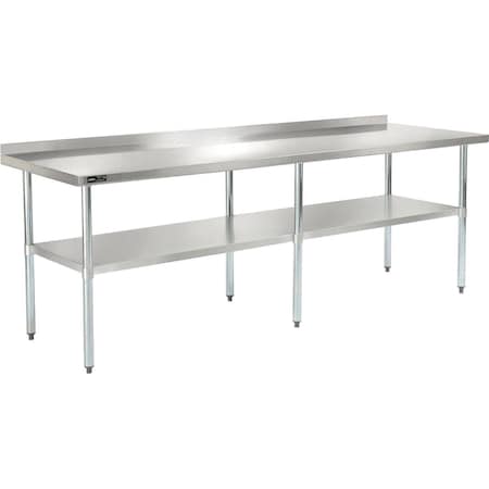 Nexel Commercial Work Table, 96 in W, 35 in Height, Fixed 319062